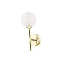 COHEN Wall Light | Polished Gold With White Confetti Glass
