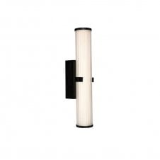 Column black wall light IP44