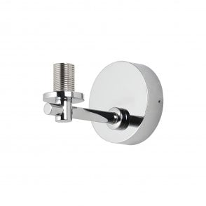 COMBINE IP44 Short Arm Wall Light in Polished Chrome with