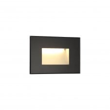 CONCAVE 3.3W LED Outdoor Wall Light 3000K 145lm IP65 Black with 3 year warranty