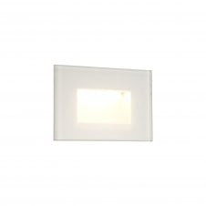 CONCAVE 3.3W LED Outdoor Wall Light 3000K 145lm IP65 White with 3 year warranty