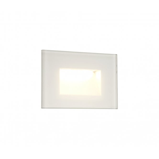 CONCAVE 3.3W LED Outdoor Wall Light 3000K 145lm IP65 White with 3 year warranty
