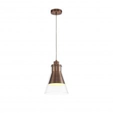 CONOID Ceiling Pendant Antique Copper Clear Glass