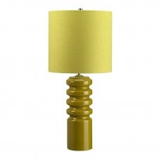 decorative lime ceramic table lamp with shade