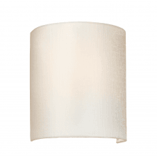 Ivory silk wall washer light| chrome fitting| British made shade| living room lighting