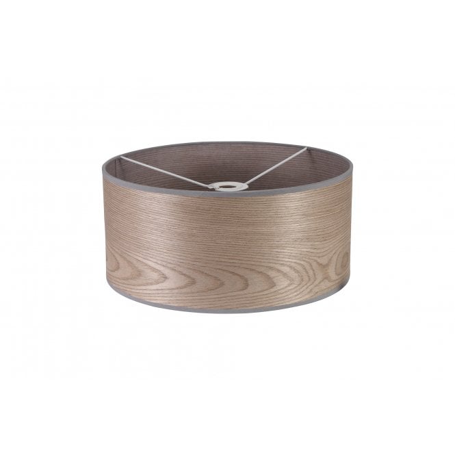 COPPICE 39.5 Grey Wood Effect Drum Easy Fit Shade