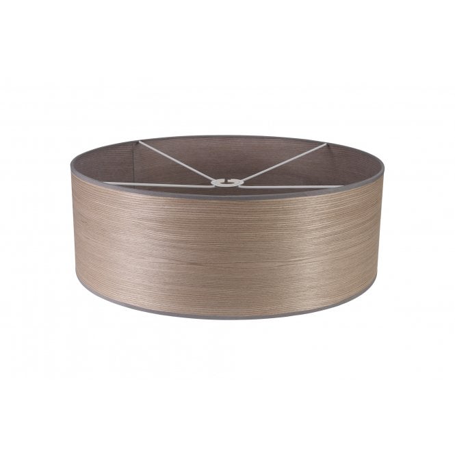COPPICE 60 Grey Wood Effect Drum Easy Fit Shade