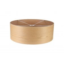 COPPICE 39.5 Wood Effect Drum Easy Fit Shade, no need for wiring! Free UK mainland delivery and 2 years warranty.