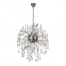 CORKSCREW Large LED Ceiling Pendant  Polished Chrome and Crystal with 3 year warranty