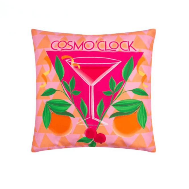 Cosmo O' Clock Outdoor Cushion Pink