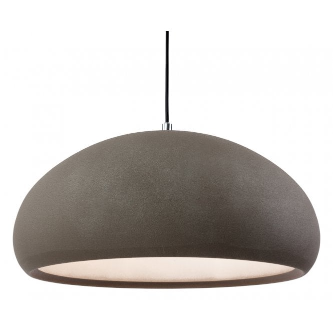 COSTA rough sand ceiling pendant in concrete finish