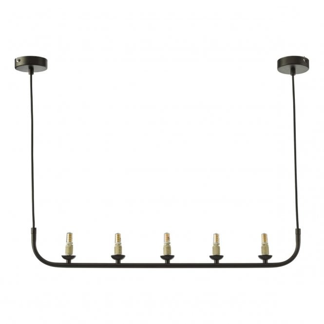 Cradle 5 Light Bar Pendant in Matt Black (Fitting Only)