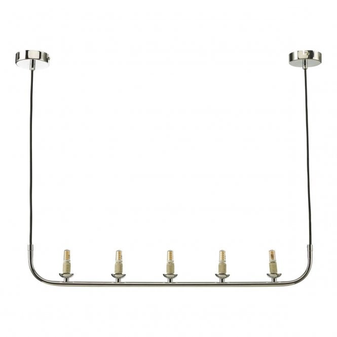 Cradle 5 Light Bar Pendant in Polished Chrome (Fitting Only)