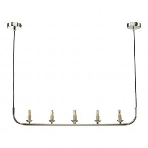 Cradle 5 Light Bar Pendant in Polished Chrome (Fitting Only)