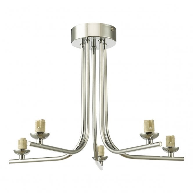 Cradle 5 Light Semi-Flush in Polished Chrome (Fitting Only)