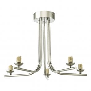 Cradle 5 Light Semi-Flush in Polished Chrome (Fitting Only)me