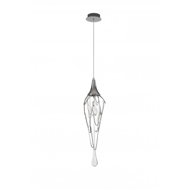 CRYZMELT 1 Light Ceiling Pendant Polished Chrome