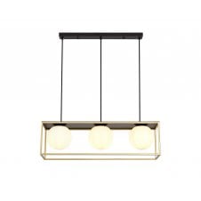  Adjustable E14 Ceiling Pendant Matt Black/Painted Gold