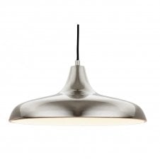 CURTIS modern ceiling pendant in brushed steel
