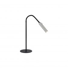 CUSTOM Adjustable LED Touch Dimmer Table Lamp Bendy Black/Aluminium with 3 year warranty
