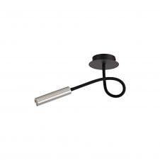 CUSTOM Single Light LED Ceiling Pendant with Adjustable Arm Dimmable Black/Aluminium with 3 year warranty