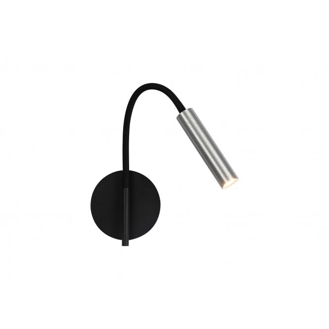 CUSTOM Wall Light Adjustable Bendy Lamp Black and Aluminium with 3 year warranty