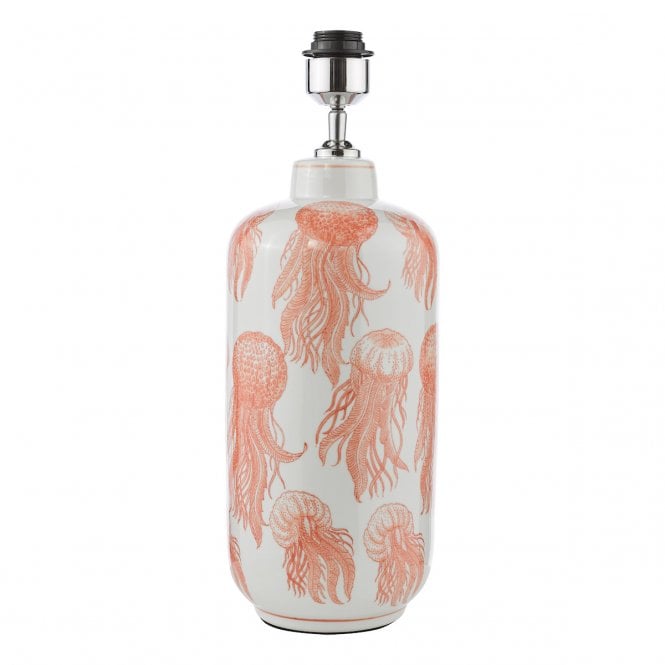Cyanea Coral Pink Ceramic Table Lamp (Base Only)