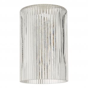 Cylinder Easy Fit Ribbed Glass Shade