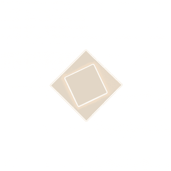 DAKLA squared LED wall light in white finish