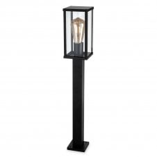 black outdoor post light 