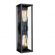 aluminium double outdoor wall light