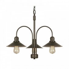 DALVIK 3 Light Ceiling Pendant in Bronze and Matte Black