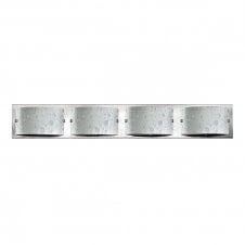 DAPHNE 4 light bathroom wall light in chrome with bubble glass