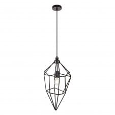DARCI black nickel open frame ceiling pendant light (large)
