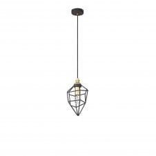 DARCI Small Ceiling Pendant in Gold and Sand Black
