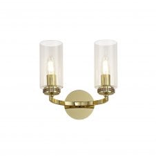 DARETTE 2 Light Wall Wall Light Polished Gold