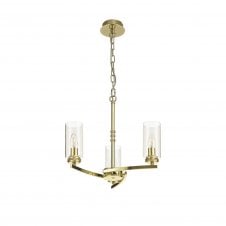 DARETTE 3 Light Ceiling Pendant Polished Gold