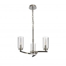 DARETTE 3 Light Ceiling Pendant Polished Nickel