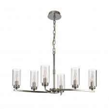 DARETTE 6 Light Ceiling Pendant Polished Nickel