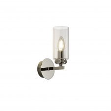 DARETTE polished nickel and glass wall light