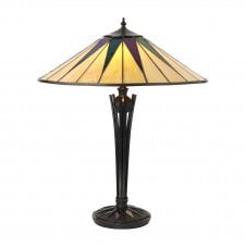 DARK STAR Tiffany Art Deco large table lamp