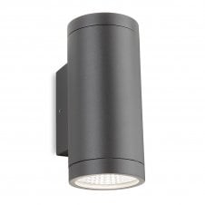 aluminium outdoor wall light in graphite 