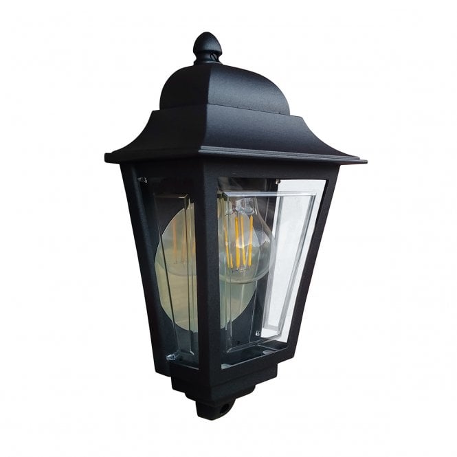 Deco Lane Black Half Wall Lantern