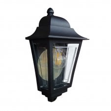 black half wall lantern