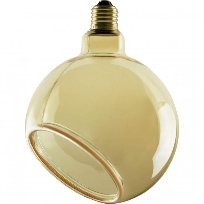 Decorative Dimmable Floating Globe 150 With 45 Degree Detail In Gold Glass