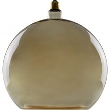 Decorative LED bulb in smokey glass