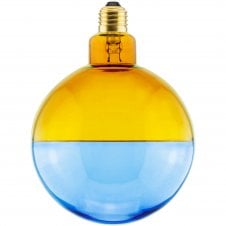 Decorative Dimmable Illusion Globe 145 Bulb in 2 Toned Amber & Blue