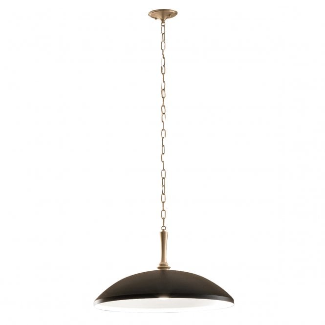 Delarosa Pendant in Champagne Bronze & Black