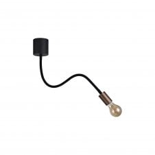 DESIGN Flexible Ceiling Light in Satin Black and Brushed Copper