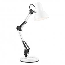 white adjustable desk lamp